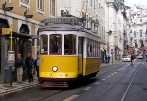 El Tranvía 28 de Lisboa en la Baixa. Foto: josu.orbe.