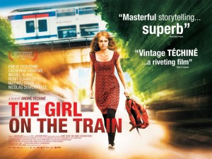 Poster inglés de La chica del tren. Foto: Impawards.