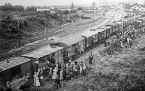 El ferrocarril se convirtió en el principal medio de transporte durante la Primera Guerra Mundial. Foto: Diario Montañés.
