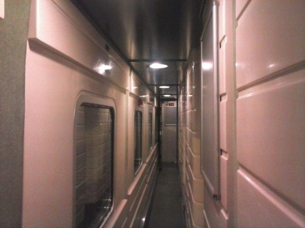 interior del Trenhotel Lusitania