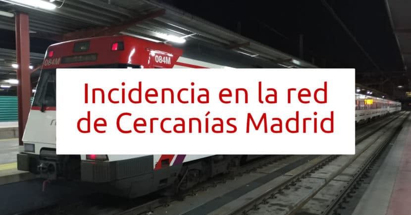 Incidencia en la red de Cercanías Madrid 21 de marzo de 2022. MIGUEL BUSTOS.